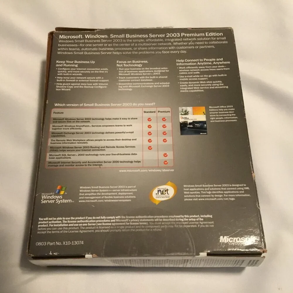 Microsoft Windows Small Business Server 2003 Premium Edition w/ Product Keys